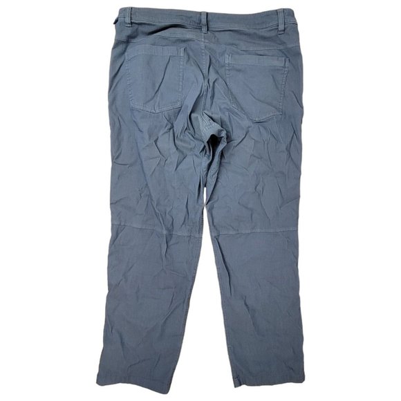 LULULEMON ABC Classic Jean Style Dusty Blue Polyester Pants Mend Size 34 x 28 - Picture 2 of 4